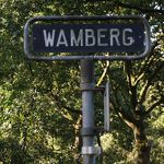 Straatnaambord Wamberg door Ted van der Loo